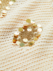 Golden Sequins Sweater Vest