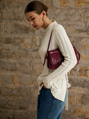 Tie Open Back Knit Top