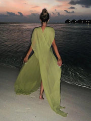 Drape Loose Cover-Up Maxi Dress