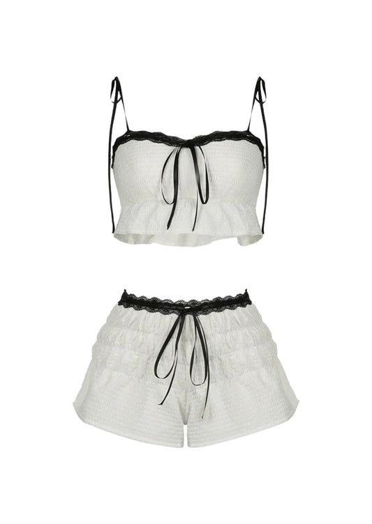 Cropped Camisole and Short Set