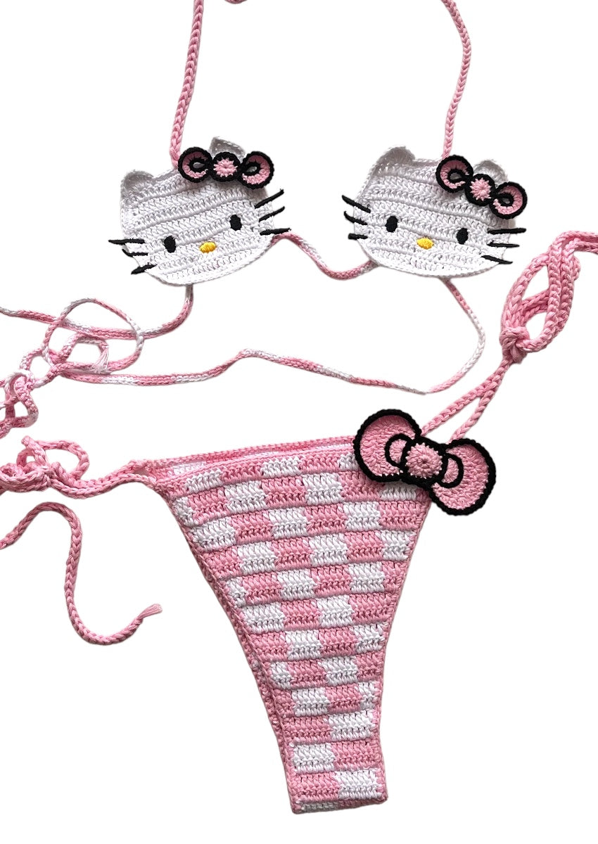 Hello Kitty Crochet Bikini Set