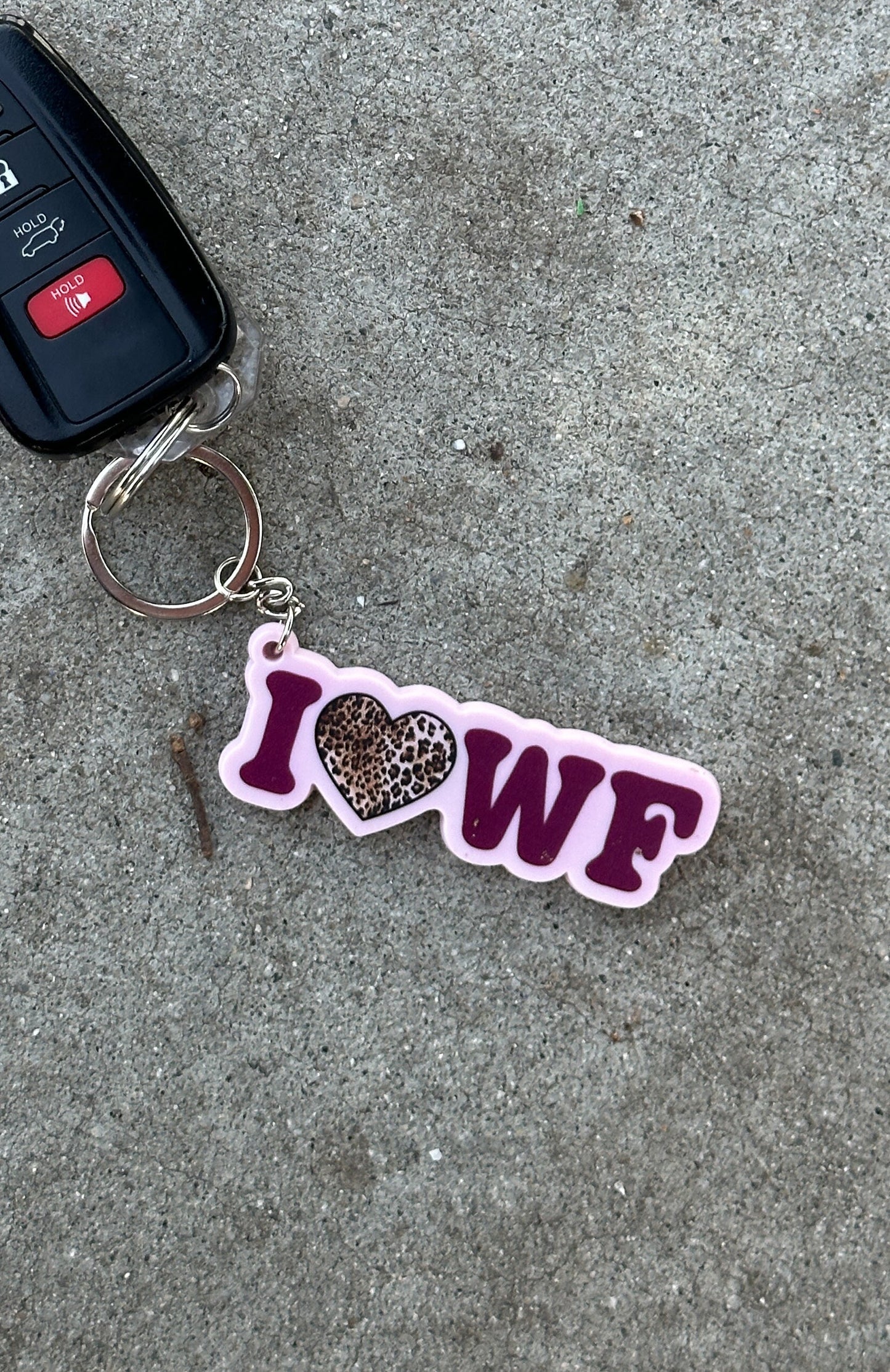 11th Street Concrete Jungle Keychain Raspberry Jelly