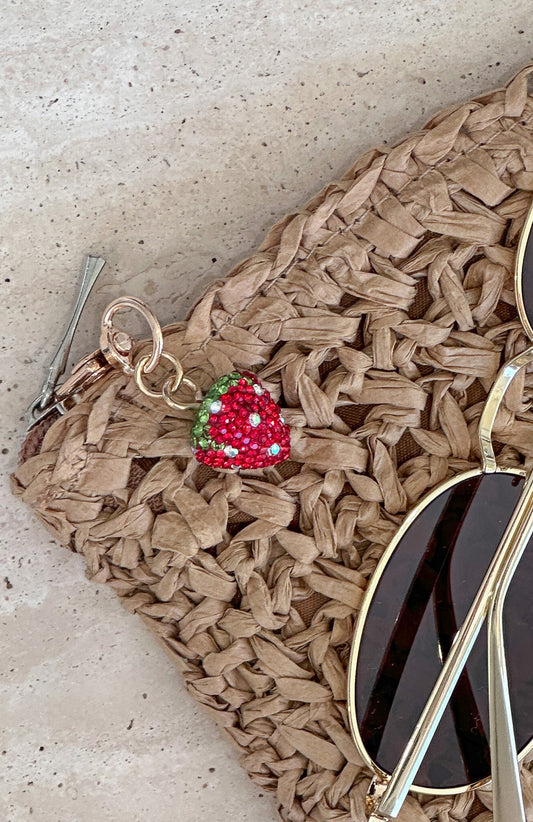 Stefanie Key Ring Red Strawberry