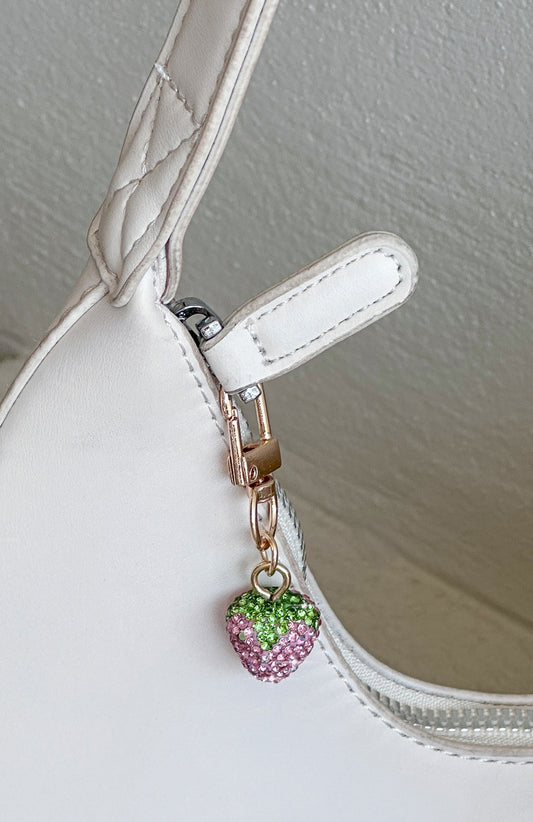 Stefanie Key Ring Pink Strawberry