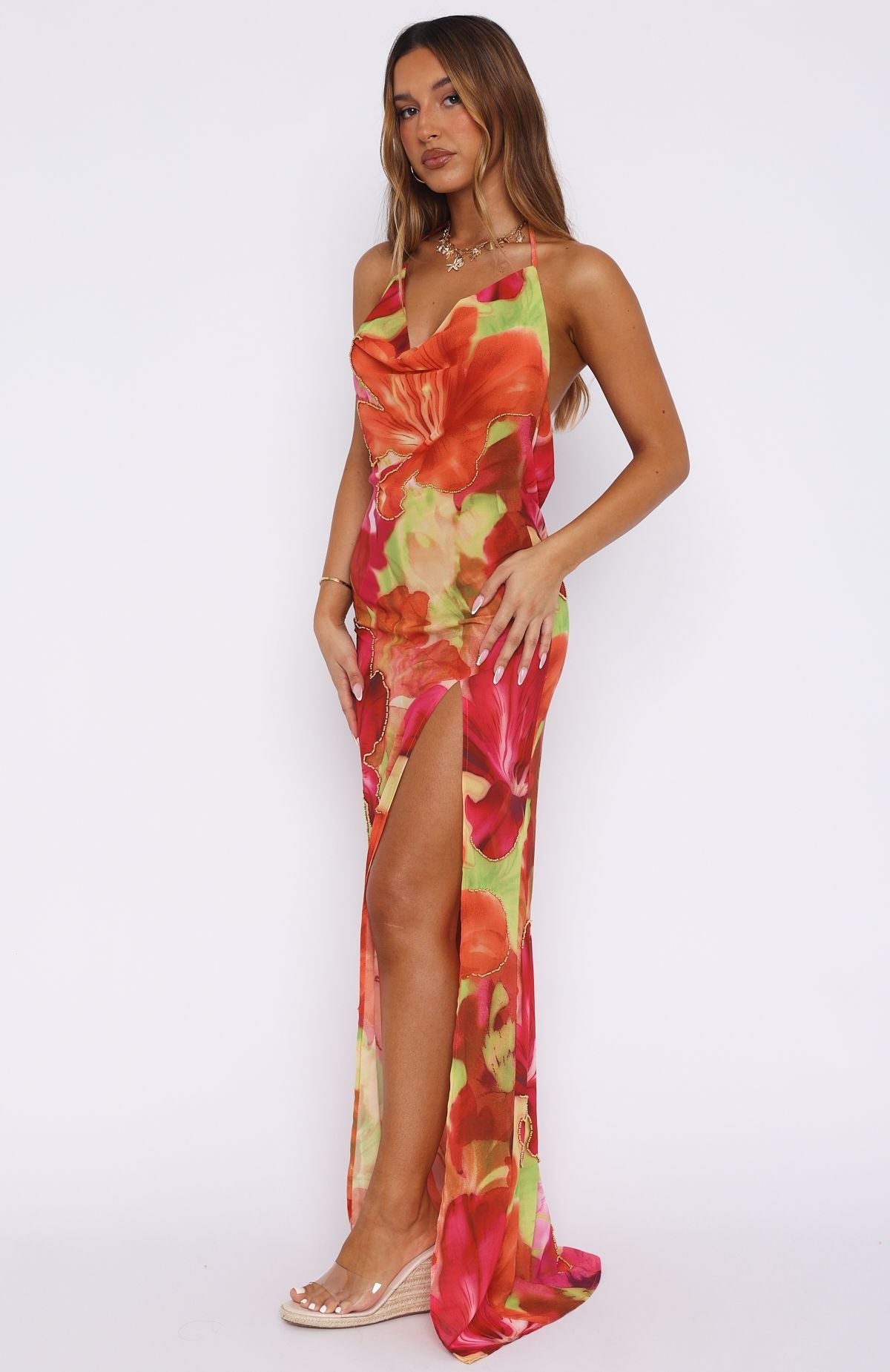 Falling Into You Maxi Dress Tropical Bloom