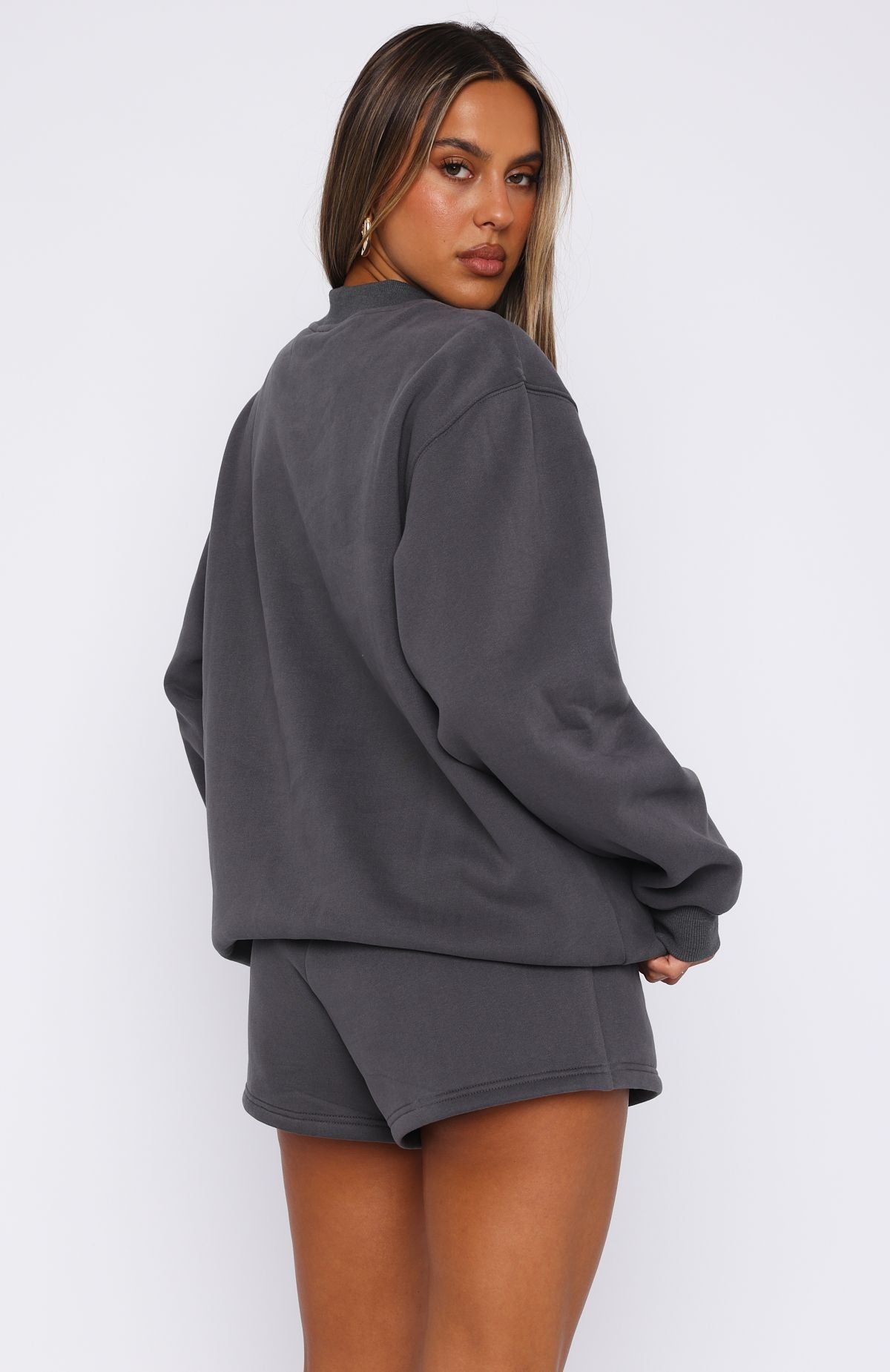 Pick You A Flower Oversized Sweater Volcanic