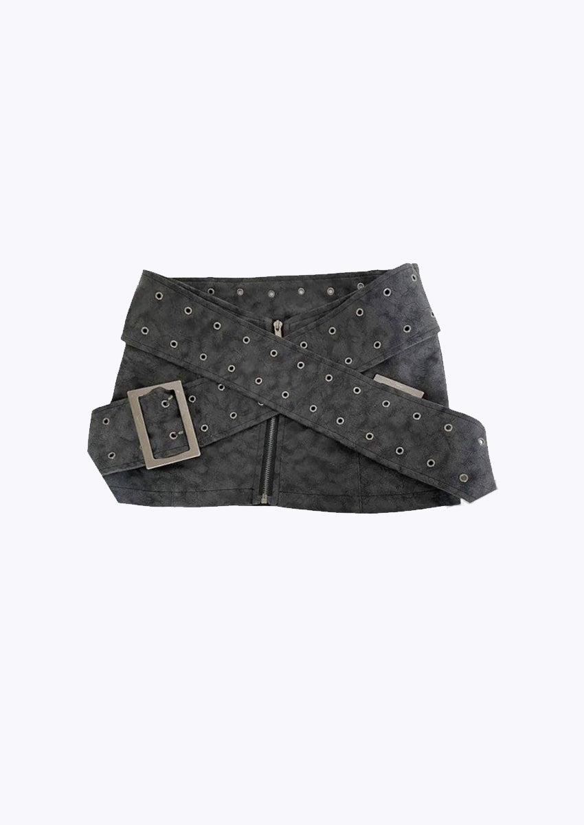 Micro Belt Mini Skirt