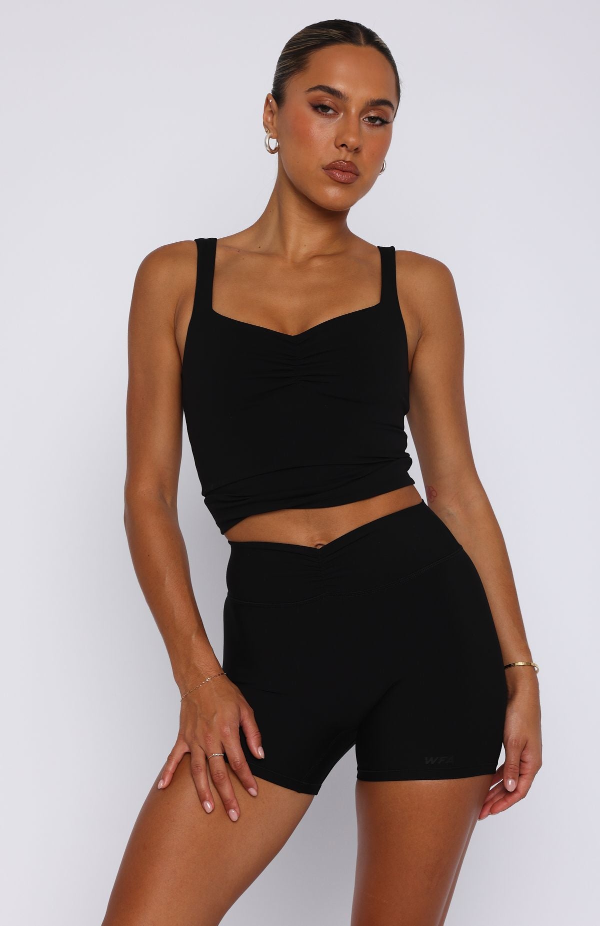 Radiate High Waisted Shorts Black