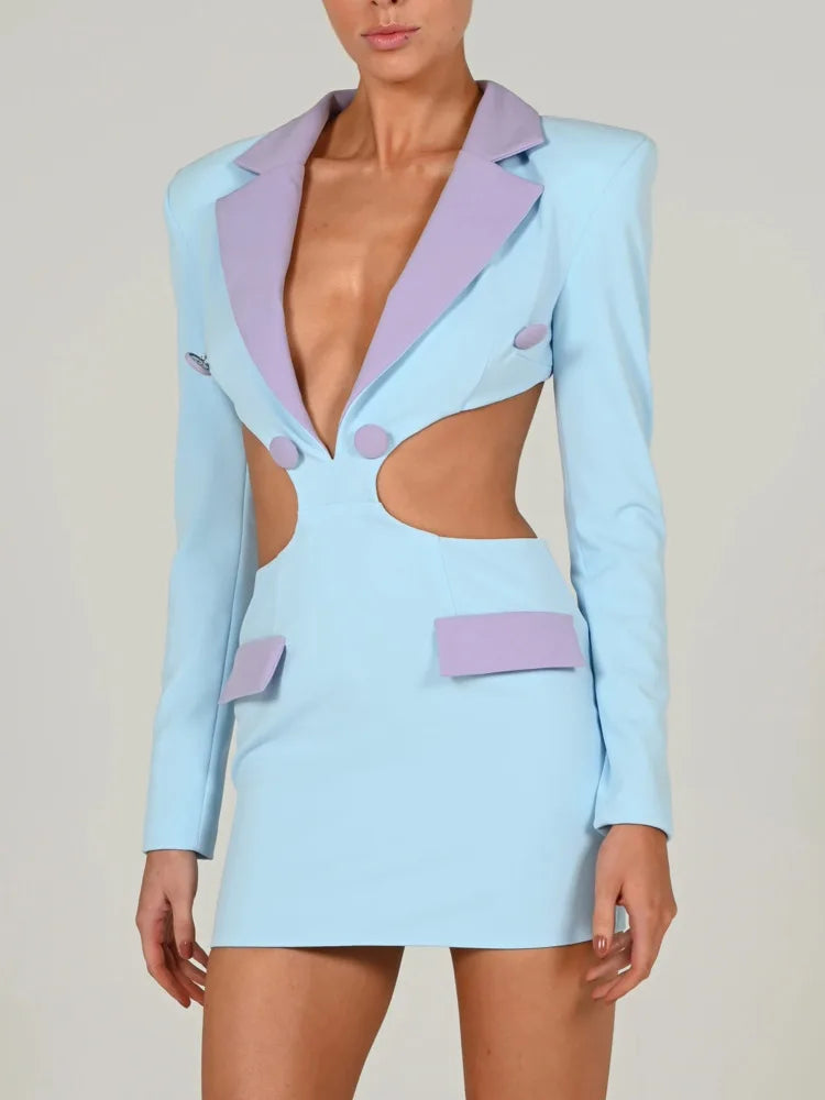 Cutout Blazer Dress