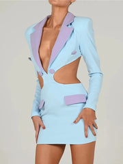 Cutout Blazer Dress