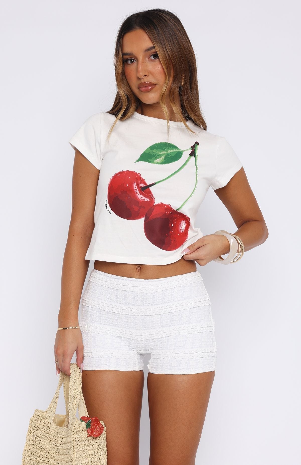 Honeymoon Lace Shorts White