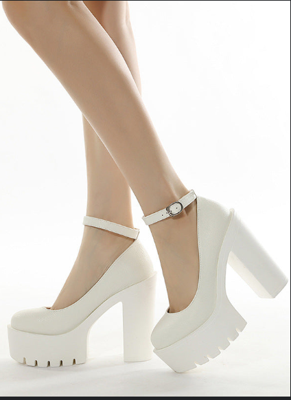 High-Heeled Shoes Sexy Thick Heels Patform Pumps