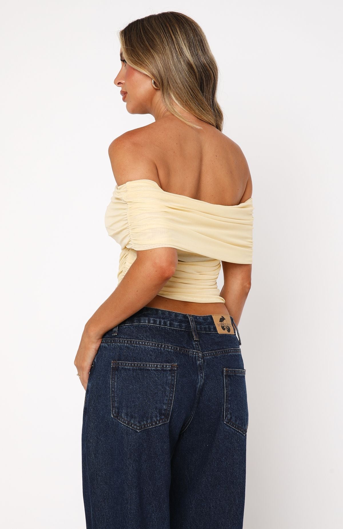 Show Out Mesh Top Lemon