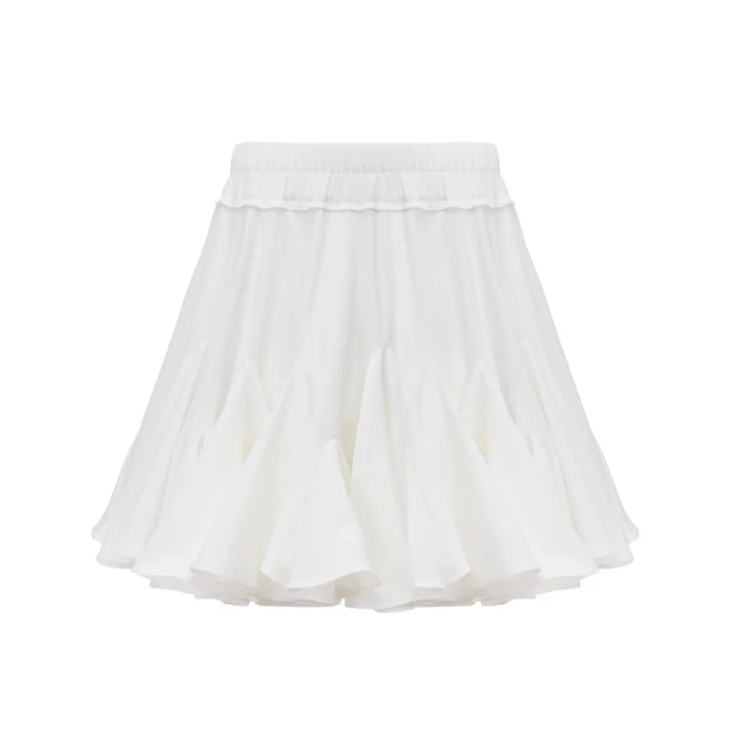 White Ruffles Skirt