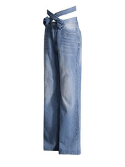 Split Denim Pants