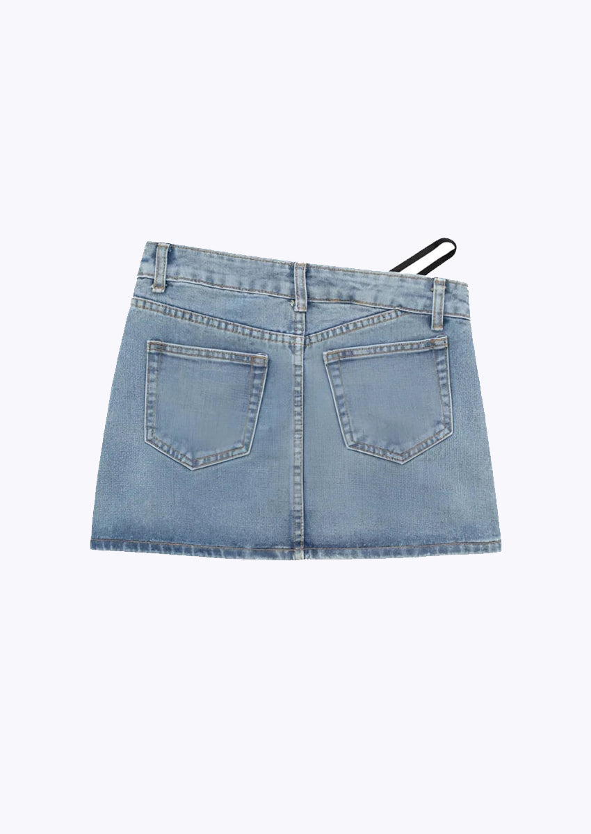 Carnival Holiday High Waist Denim Skirt