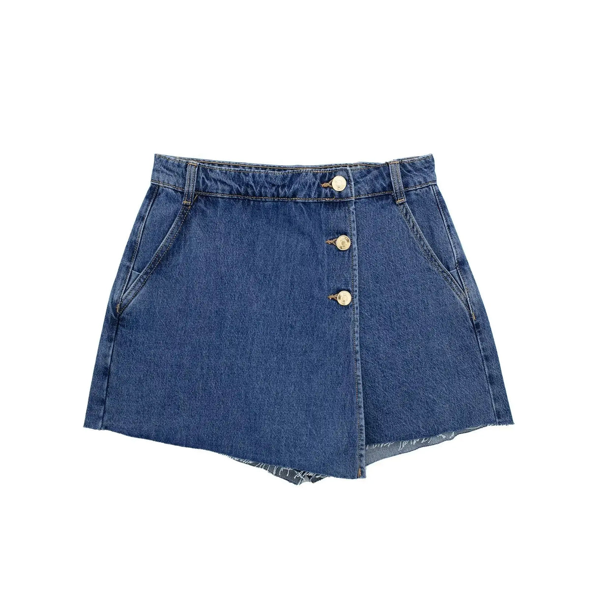 Wrap Denim Short