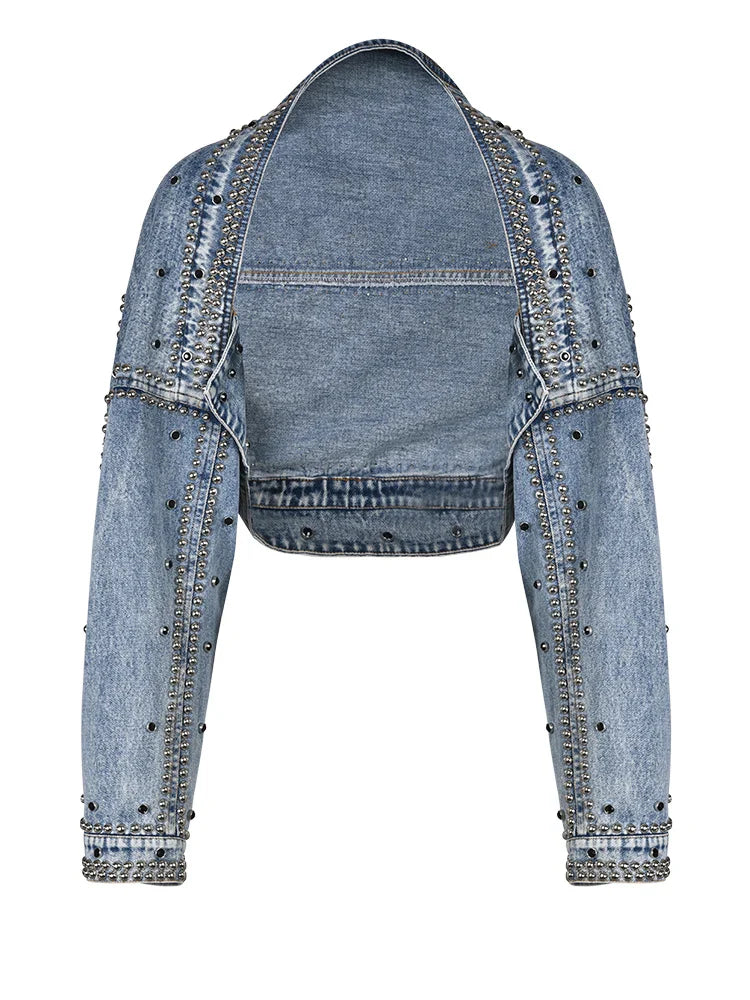 Loose Fit Blue Denim Jacket