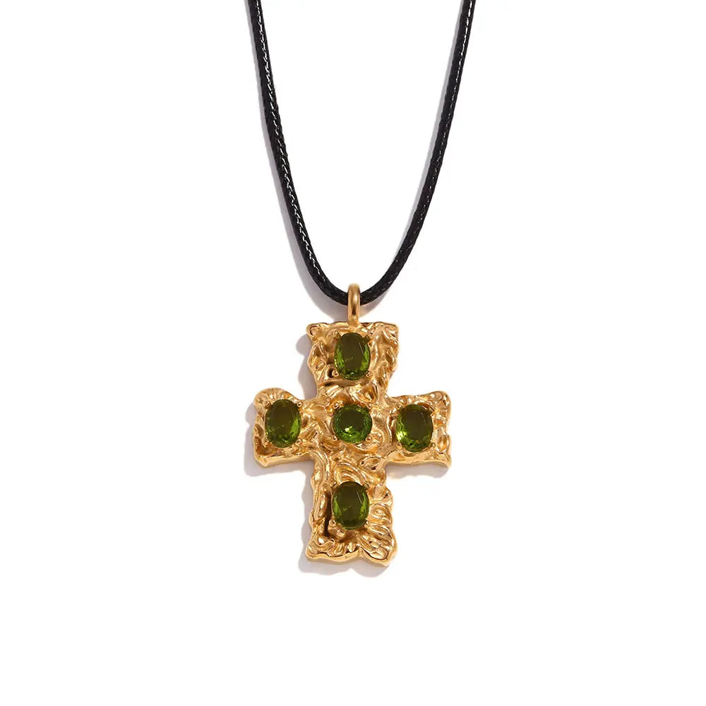 Cross Square Shaped Necklace