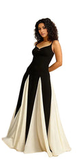 Two tone  Maxi Dress