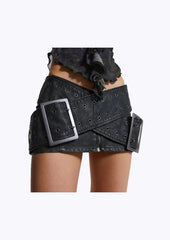 Micro Belt Mini Skirt