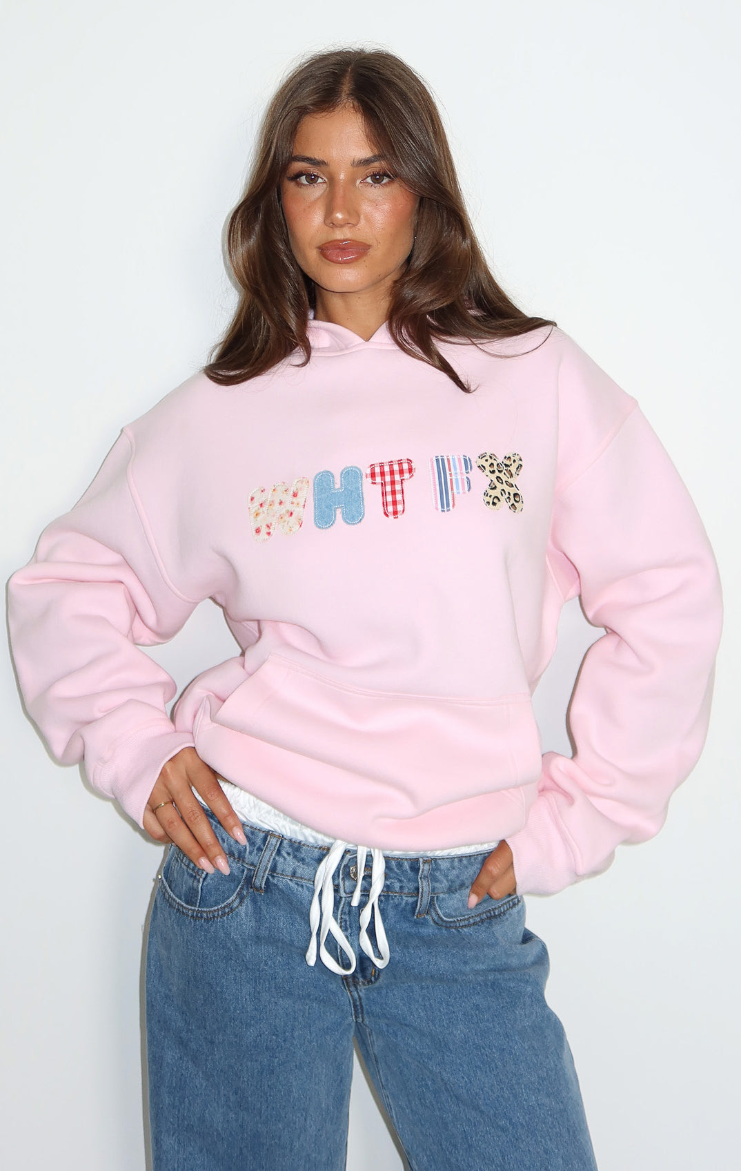 Waiting Long Enough Oversized Hoodie Pink