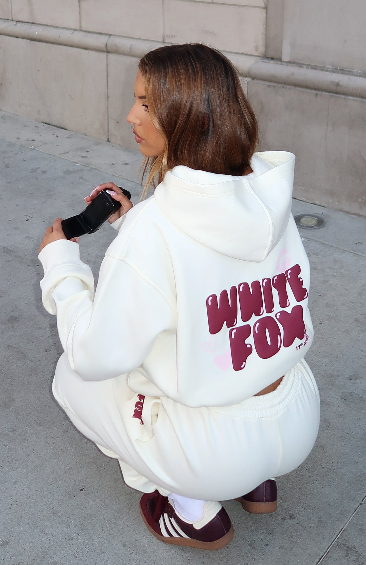 11th Street Sweet Kisses Oversized Hoodie Cake Batter