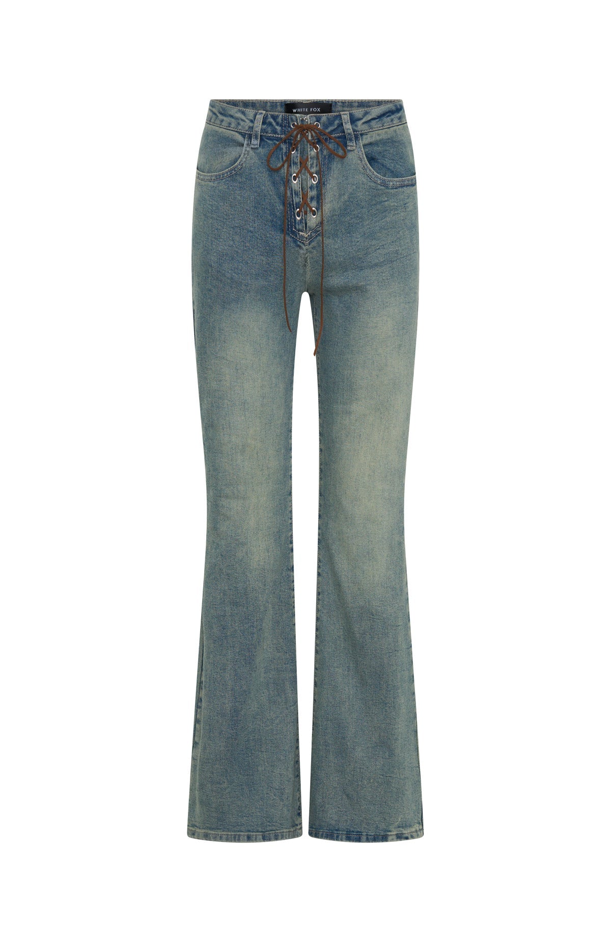 Original Trendsetter Low Rise Flare Jeans Brown Blue