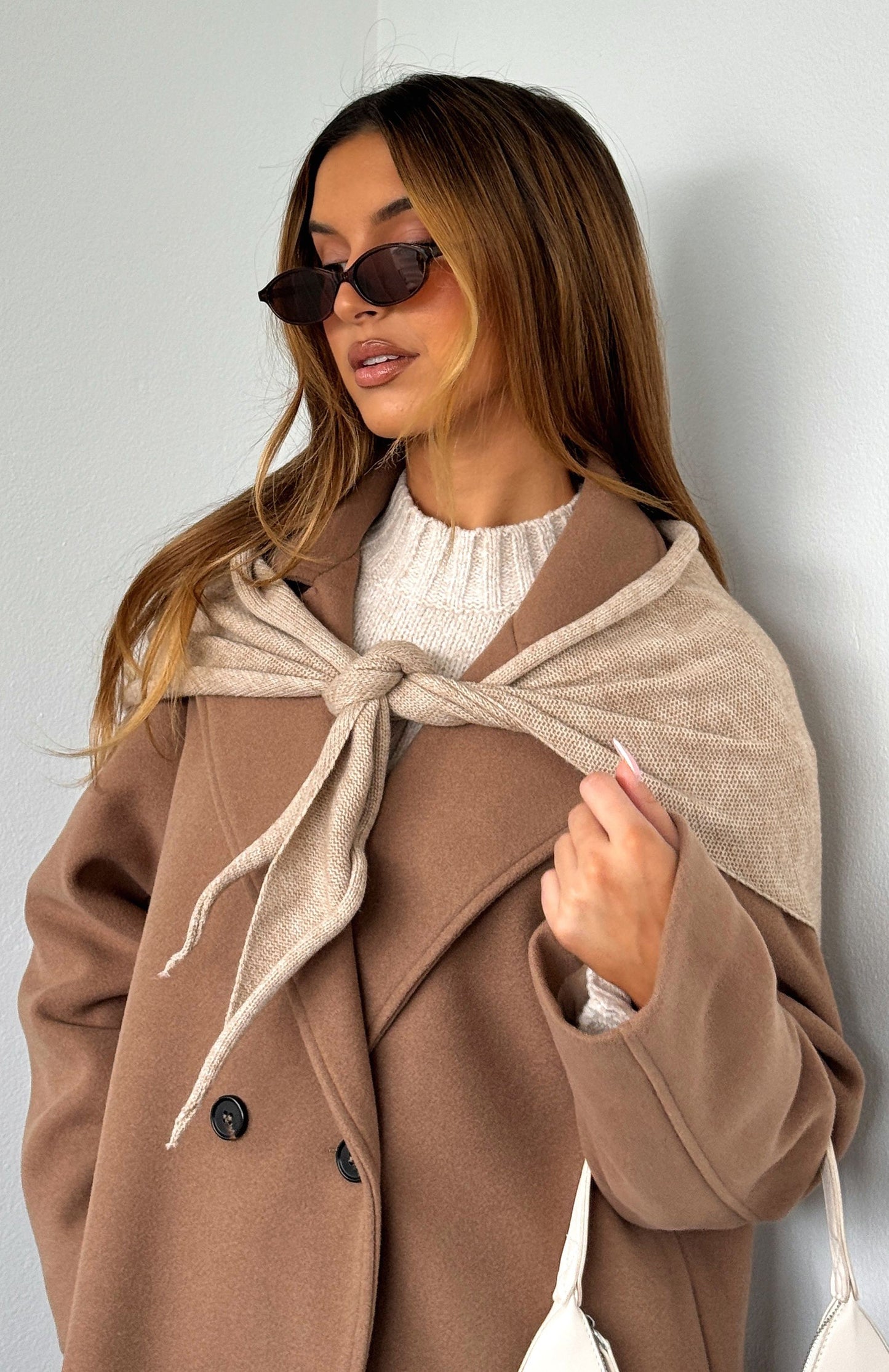 Audrey Triangle Scarf Oat