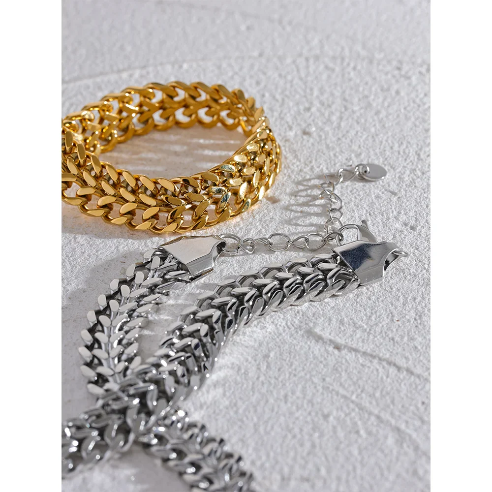 Wide Chain Cuban Bracelet