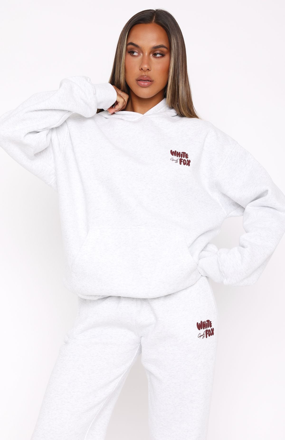 Capsule 9 Star Of The Moment Oversized Hoodie Grey Marle