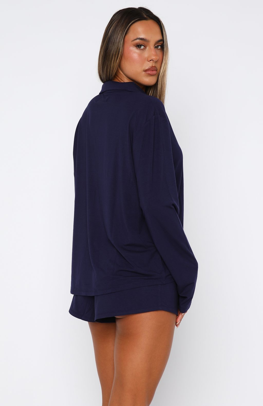Dreamscape Long Sleeve Pyjama Set Navy