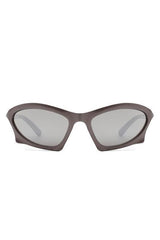 Rectangle Sport Geometric Wrap Around Sunglasses