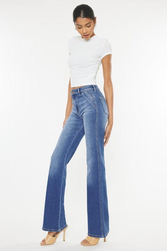 ULTRA HIGH RISE HOLLY FLARE JEANS -KC9248M-OP