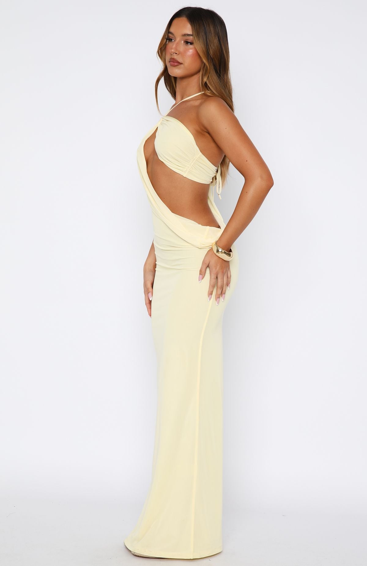 Monaco Moment Maxi Dress Lemon