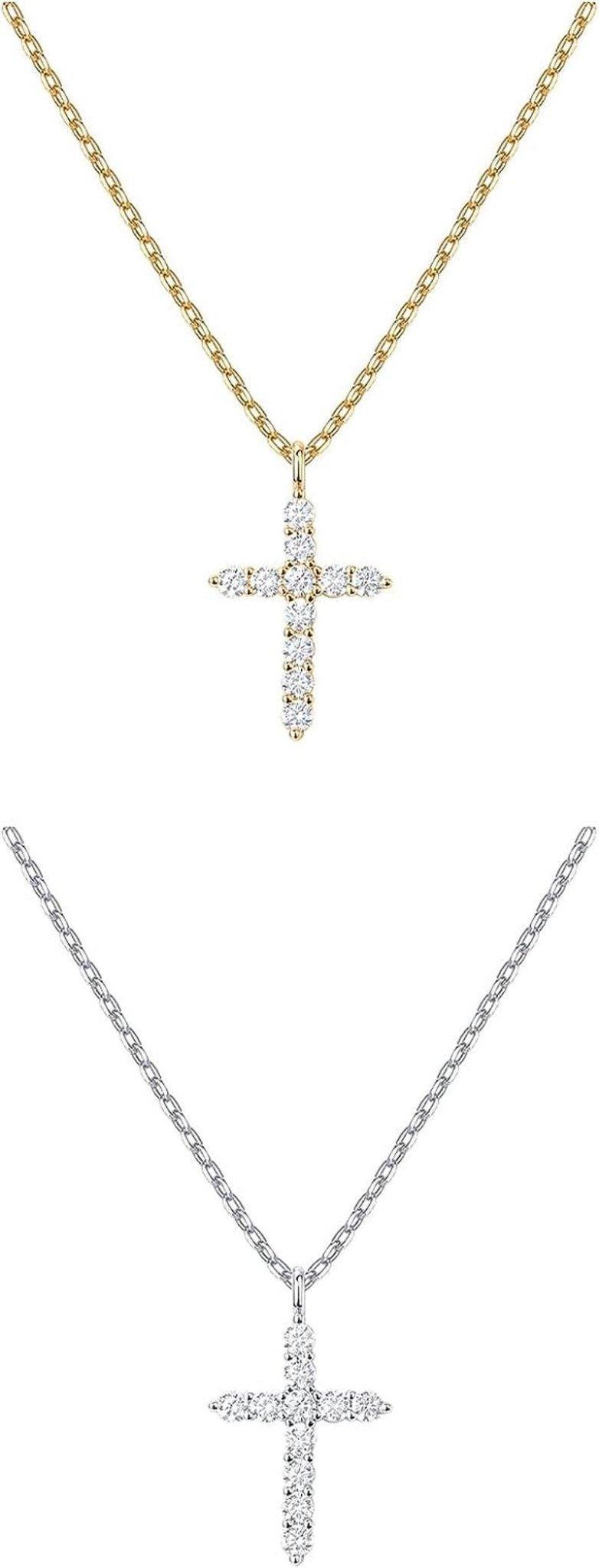 Elegant Gold Plated Cross Necklace