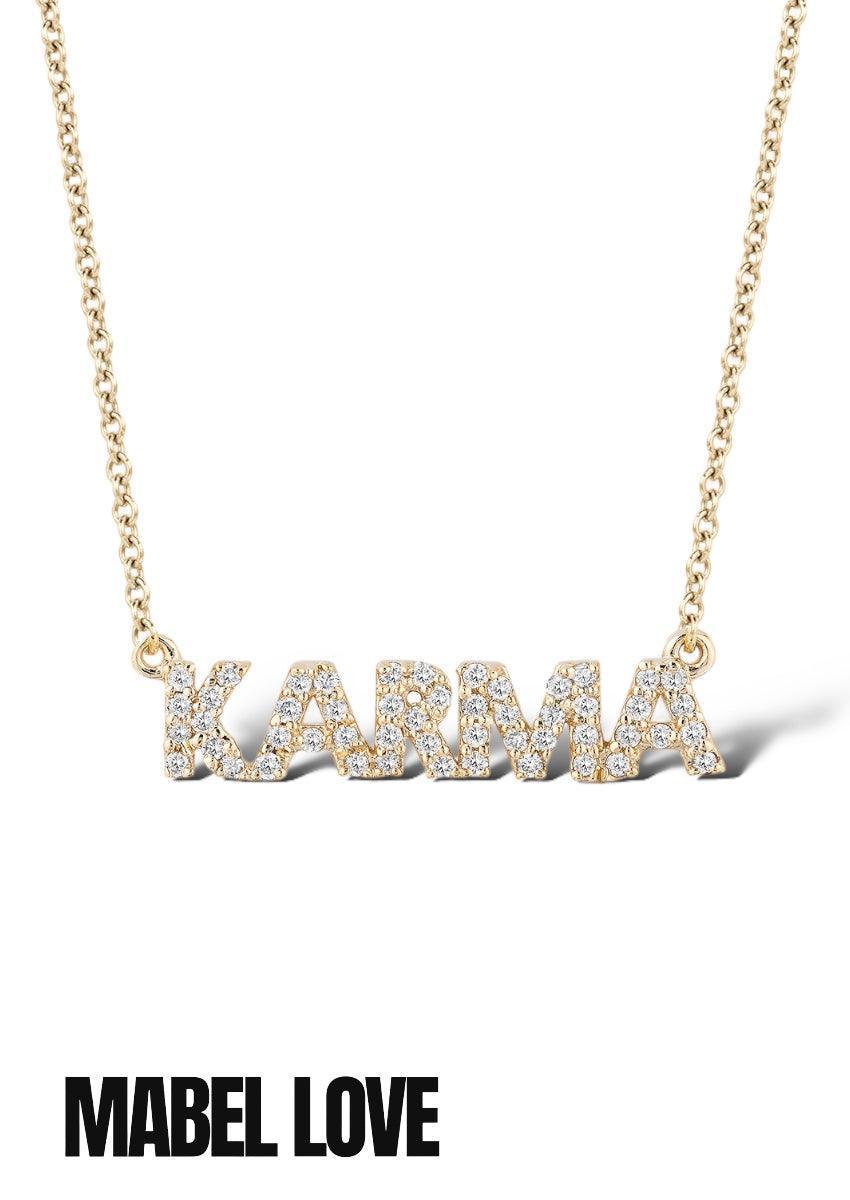 Zirconia Letters Necklace