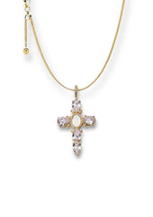 Virgin Cross Adjustable Necklace