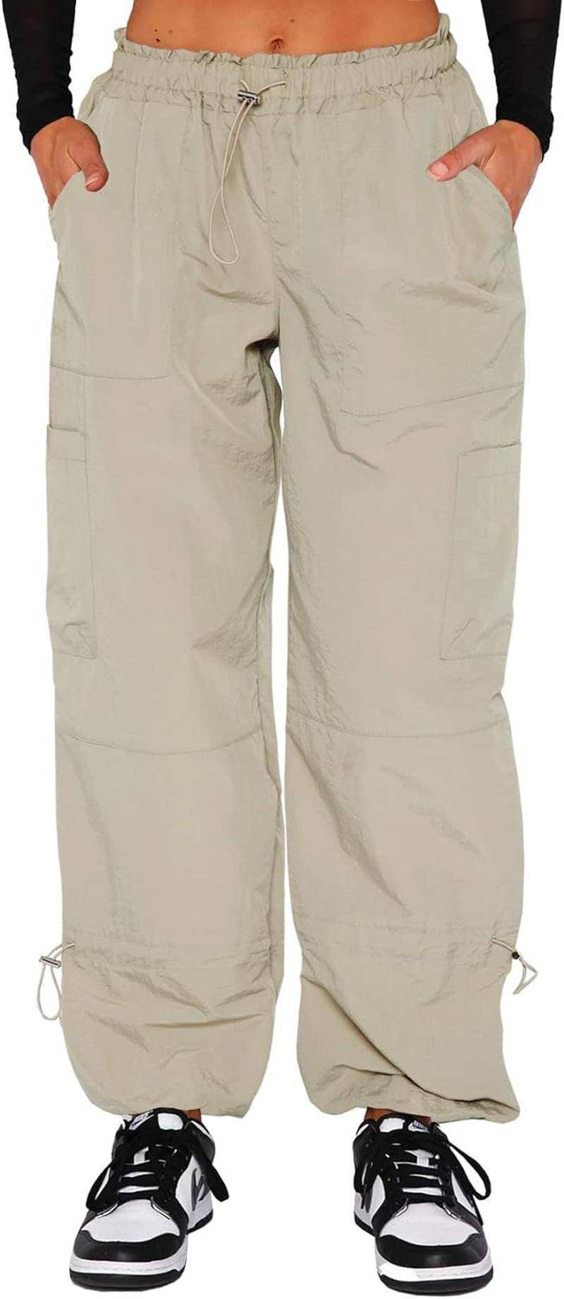 Y2K Cargo Parachute Pants