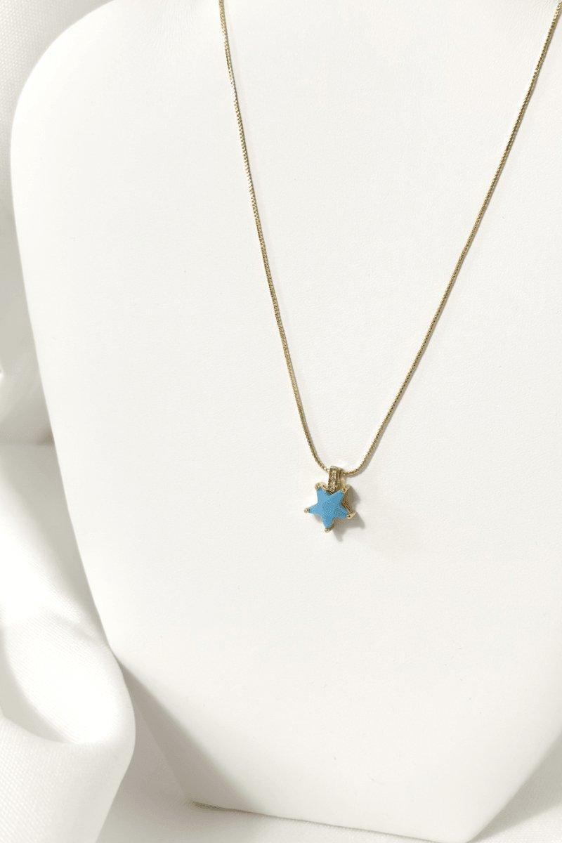 Star Pendant Gold Necklace