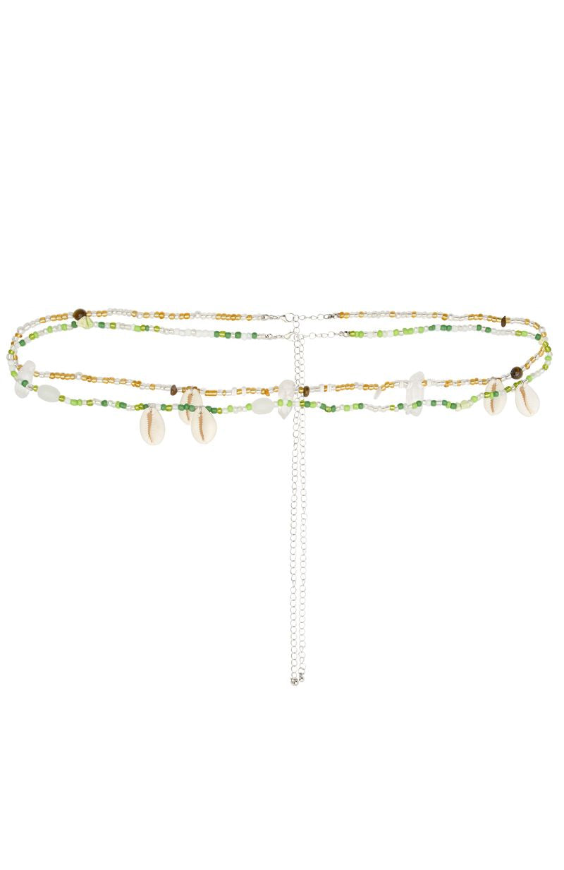 Hanalei Body Chain Green/Gold