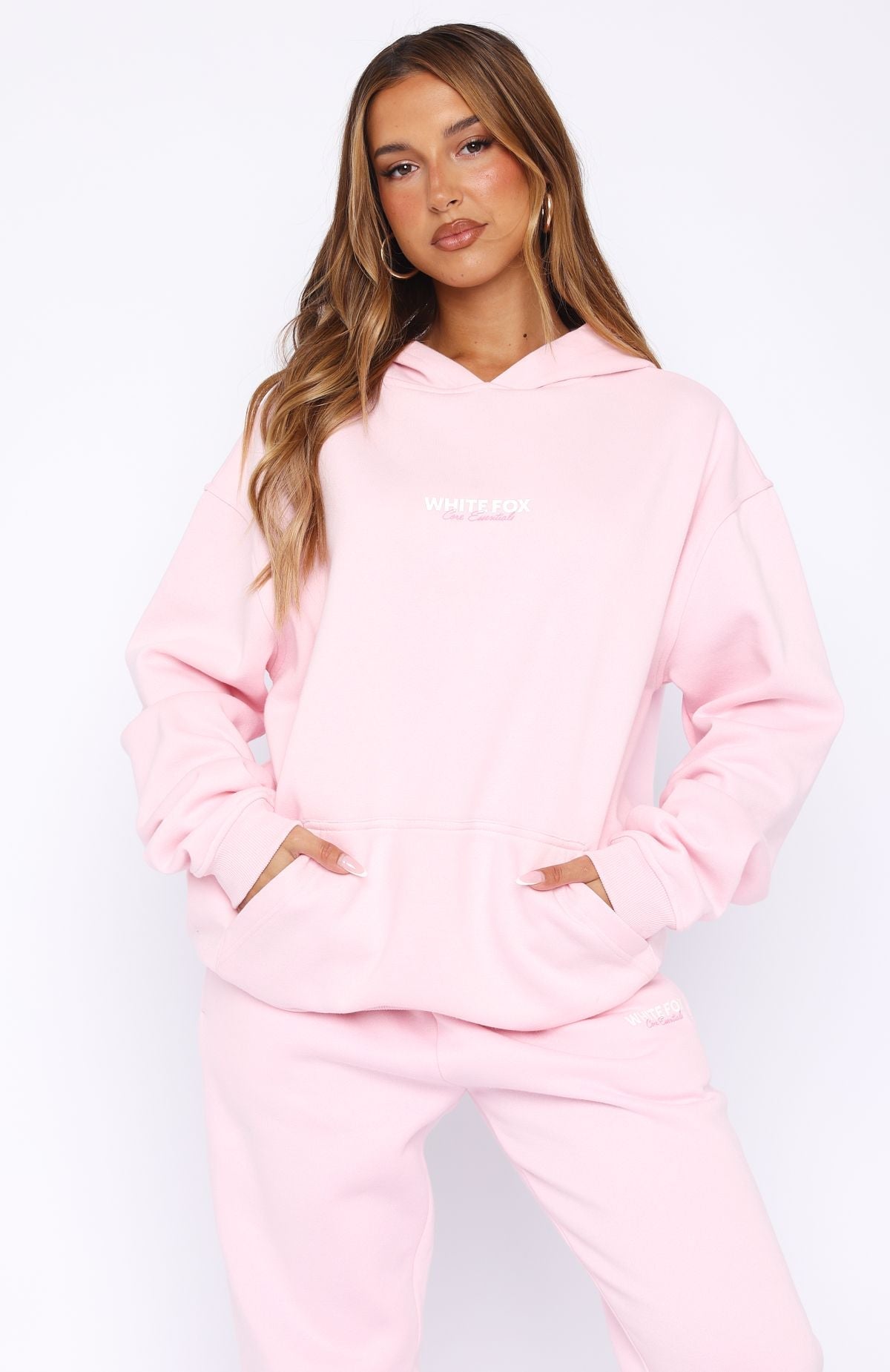 Core Essentials Oversized Hoodie Pink
