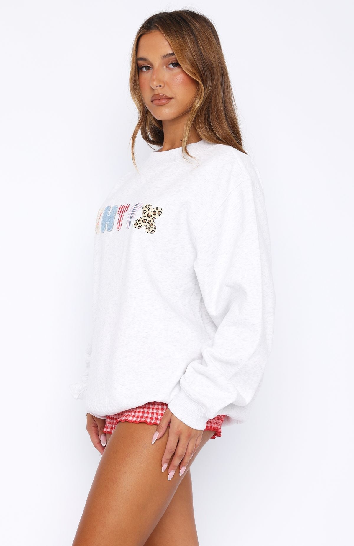 Waiting Long Enough Oversized Sweater Grey Marle