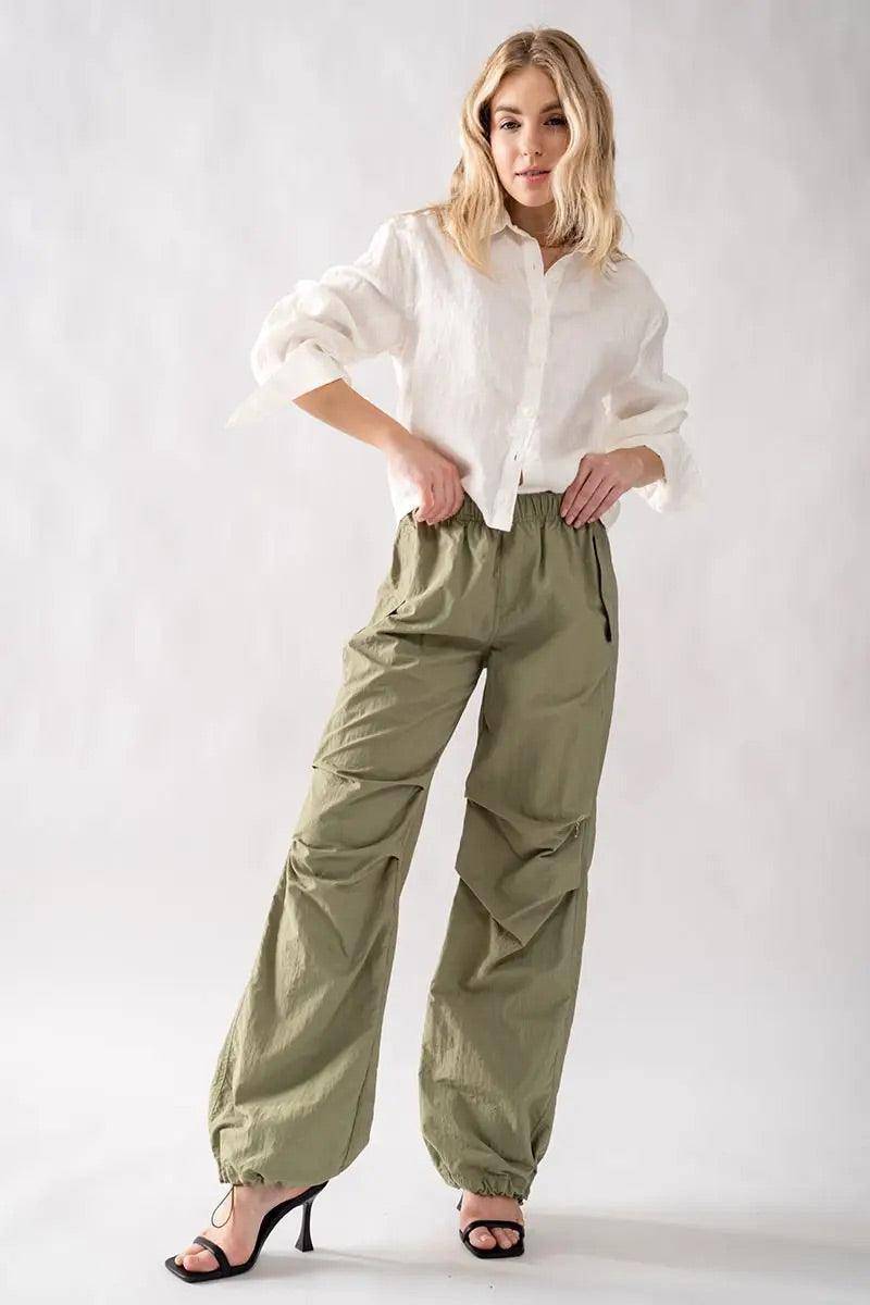 Loose Fit Parachute Pants