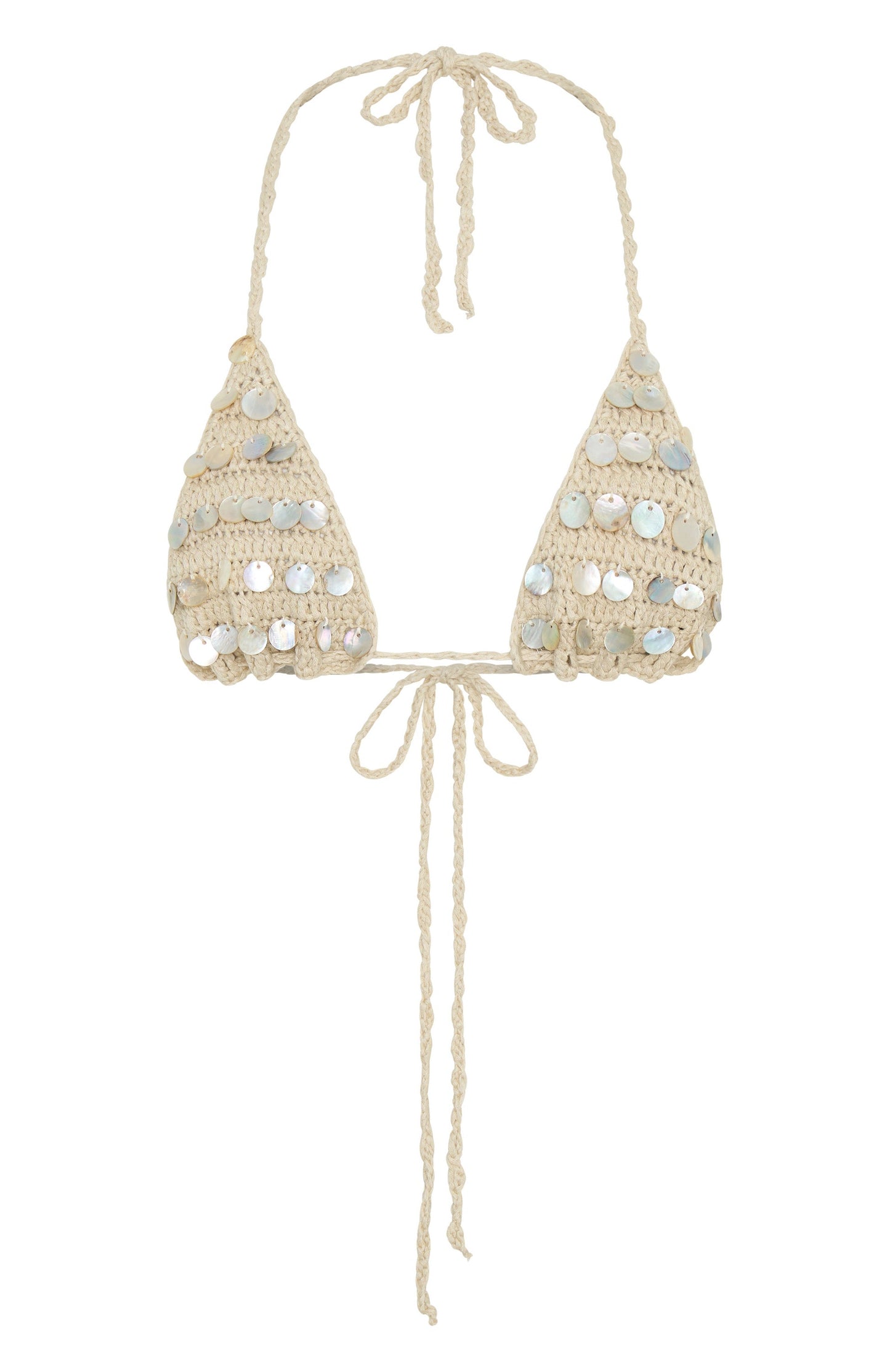 Hidden Treasure Crochet Bikini Top Shell