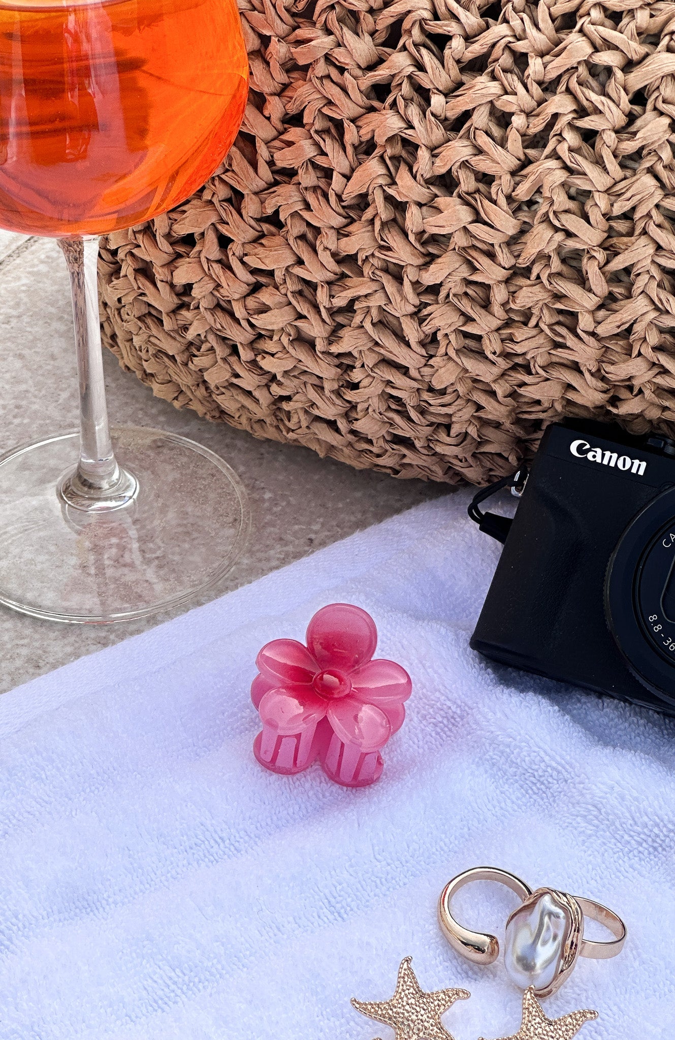 Josephine Hair Clip Hot Pink