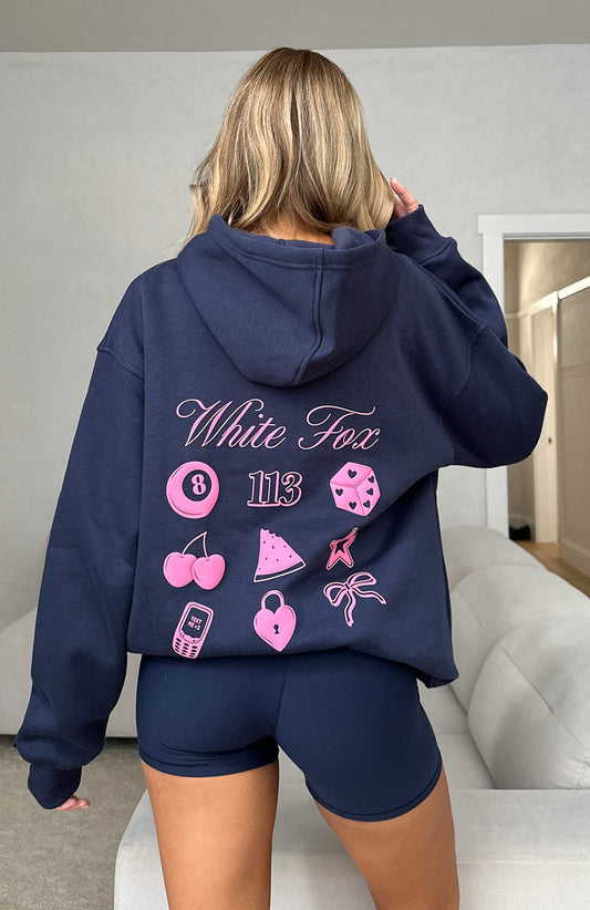 Lucky Charms Oversized Hoodie Navy