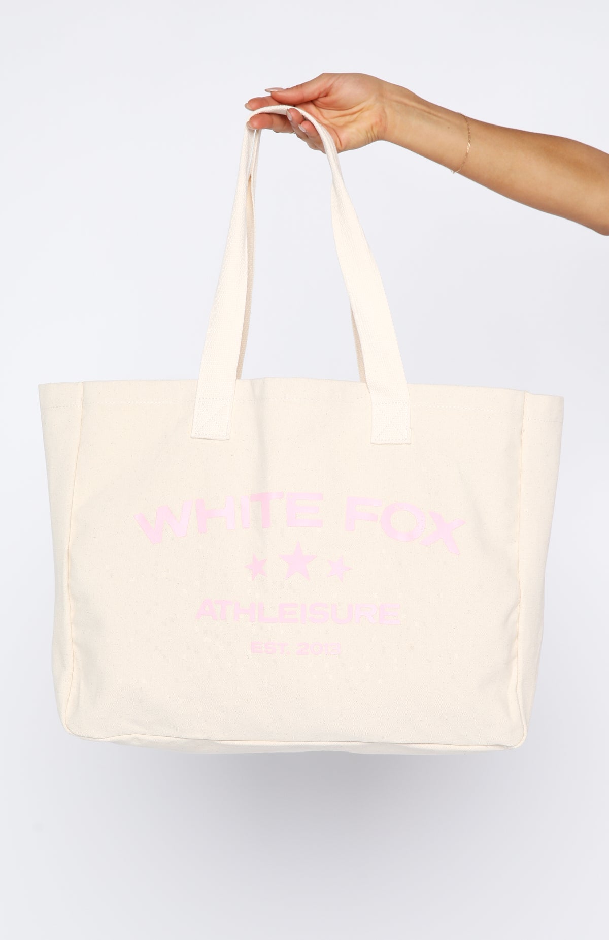 Never Wrong Tote Bag Natural/Pink