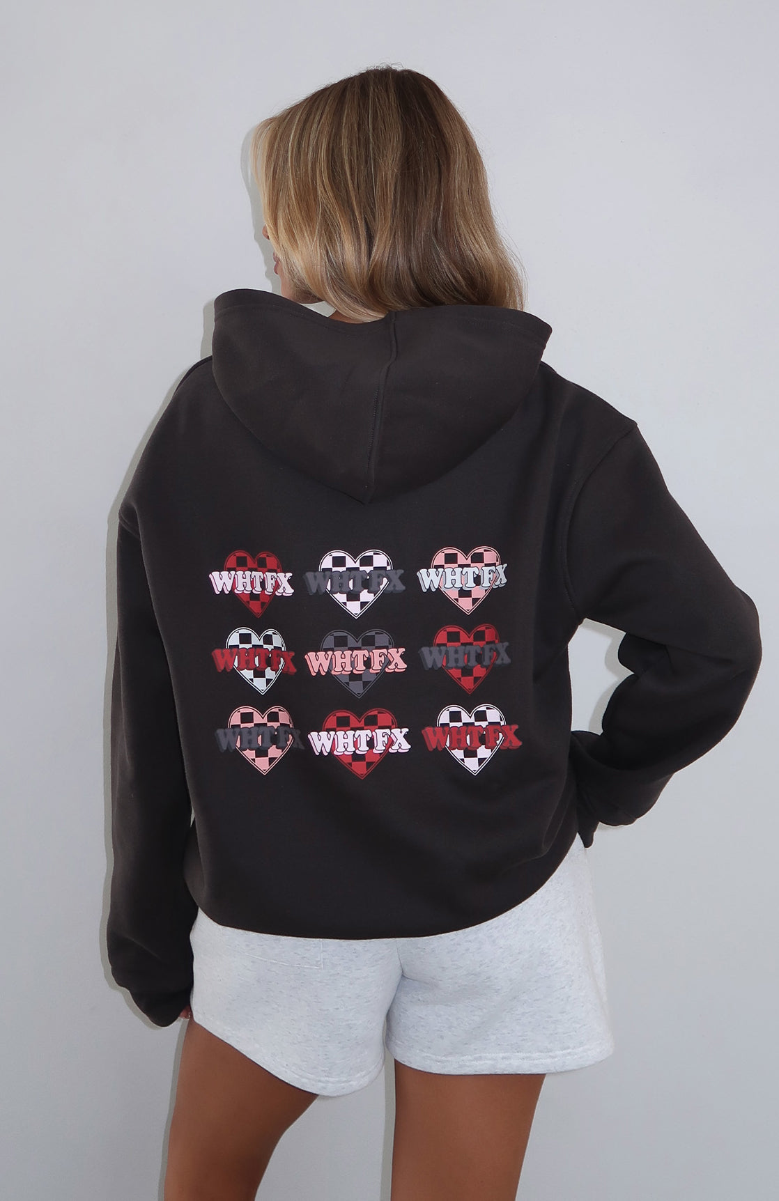 She's Too Nice Oversized Hoodie Charcoal