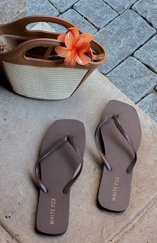 Josie Thong Sandals Chocolate